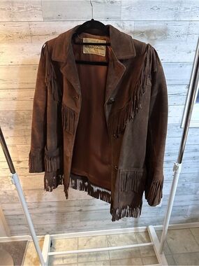Fringed Brown Suede Jacket